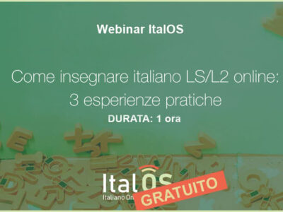 Come insegnare italiano LS/L2 online: 3 esperienze pratiche