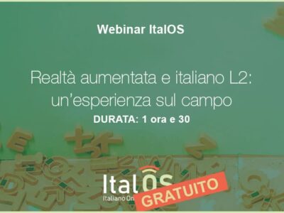 Realtà aumentata e italiano L2: un’esperienza sul campo